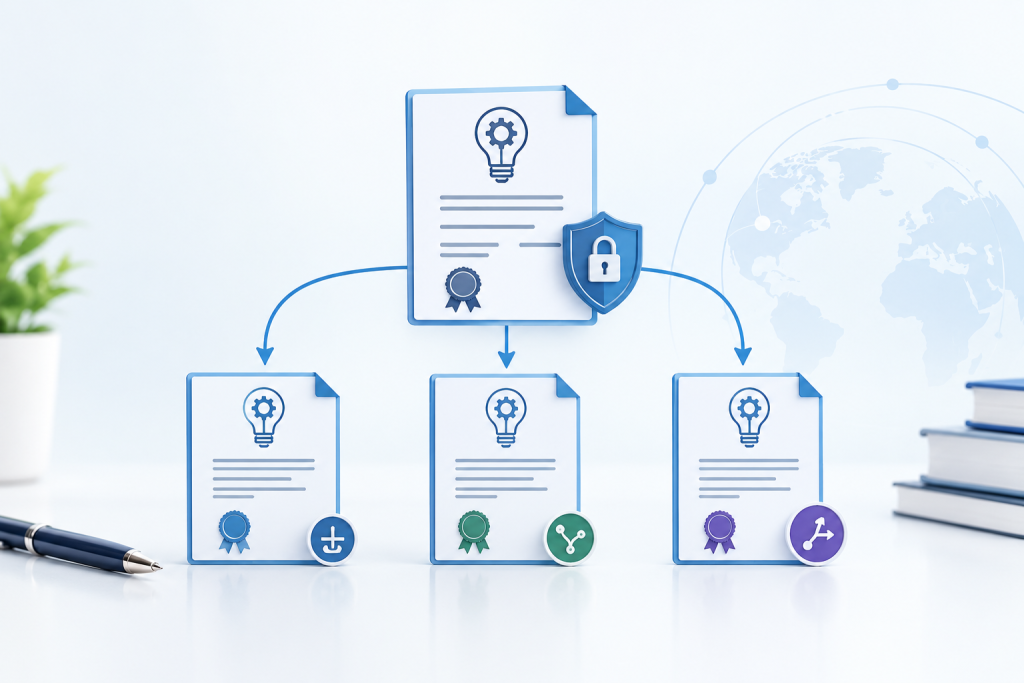 Patent Family Innovation Diagram